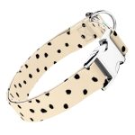 Fekete foltok bézs alapon - Kutya Nyakörv - april & june