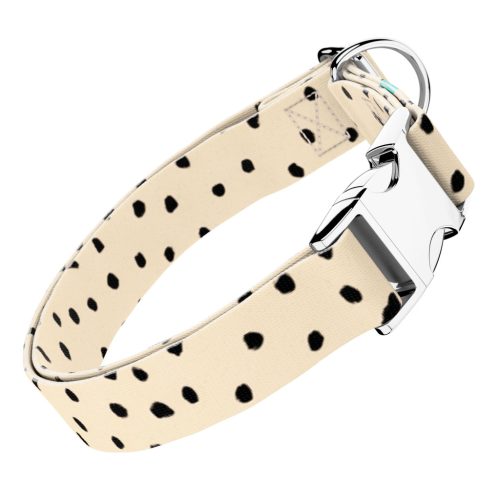 Fekete foltok bézs alapon - Kutya Nyakörv - april & june