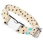 Fekete foltok bézs alapon - Kutya Nyakörv - april & june