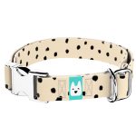 Fekete foltok bézs alapon - Kutya Nyakörv - april & june