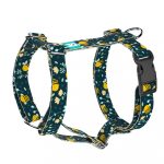 Méhecske mintás, kék - Kutyahám és Macskahám -  Cute Kawaii Bees Blue - april & june