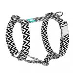 Black and White ZigZag - Dog Harness or Cat Harness - april & june