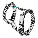 Black and White ZigZag - Dog Harness or Cat Harness - april & june