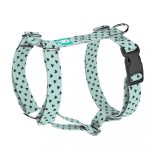 Black Hearts on Blue - Dog Harness or Cat Harness - april & june