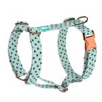 Szivecskés, kék - Kutyahám és Macskahám - Black Hearts on Blue - april & june