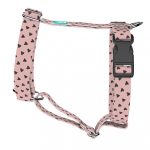 Black Hearts on Pink - Dog Harness or Cat Harness - april & june