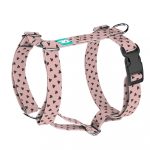 Black Hearts on Pink - Dog Harness or Cat Harness - april & june