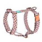 Black Hearts on Pink - Dog Harness or Cat Harness - april & june