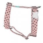 Black Hearts on Pink - Dog Harness or Cat Harness - april & june