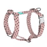 Black Hearts on Pink - Dog Harness or Cat Harness - april & june