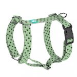Black Hearts on Matcha - Dog Harness or Cat Harness - april & june