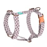 Szivecskés, lila - Kutyahám és Macskahám - Black Hearts on Purple - april & june