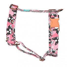   Boston Terrier, pink - Dog Harness or Cat Harness - april & june