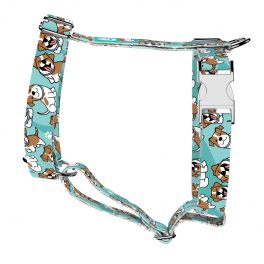   Jack Russell Terrier, blue - Dog Harness or Cat Harness - april & june
