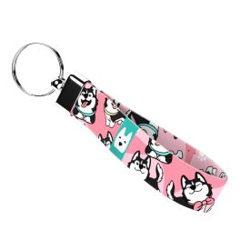   Husky, rózsaszín - Kulcstartó - Husky, pink - april & june