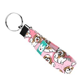   Si-cu, rózsaszín - Kulcstartó - Shih Tzu, pink - april & june