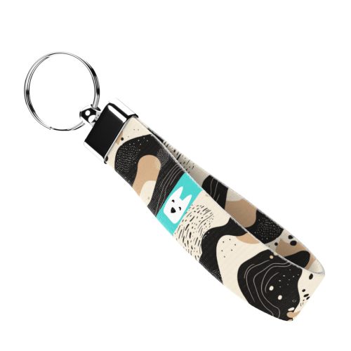 Bézs és fekete - Kulcstartó - april & june