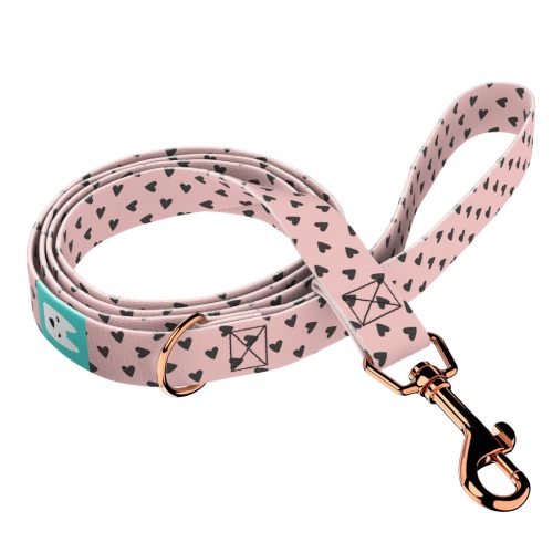 Black Hearts on Pink - Leash - april & june