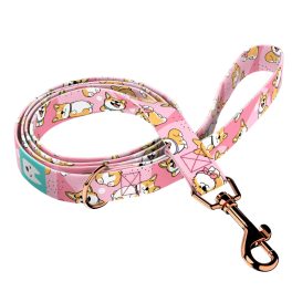Pembroke Welsh Corgi, pink - Leash - april & june