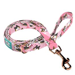 Pembroke Welsh Corgi, tricolor, pink - Leash - april & june
