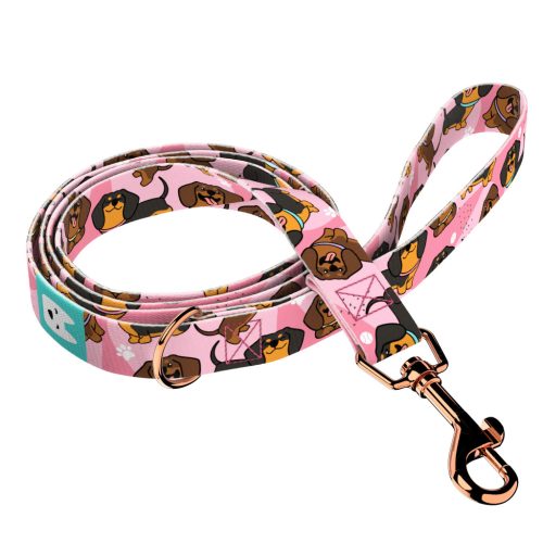 Dachshund, pink - Leash - april & june