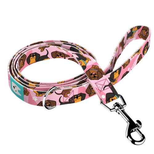 Dachshund, pink - Leash - april & june