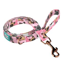 French Bulldog, pink - Leash - april & june
