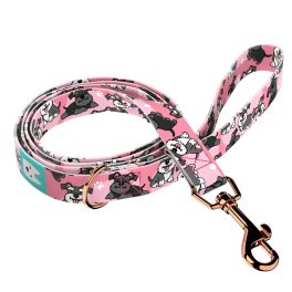 Schnauzer, pink - Leash - april & june