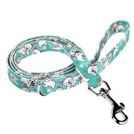 West Highland White Terrier, blue - Leash - april & june