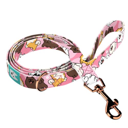 Spitz, rózsaszín - Kutya Póráz - Spitz, pink - april & june