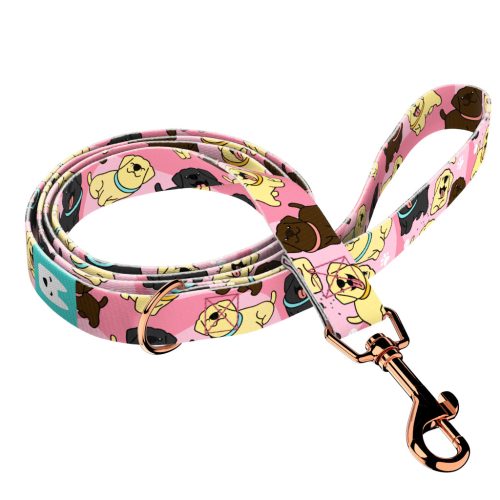 Labrador retriever, rózsaszín - Kutya Póráz - Labrador Retriever, pink - april & june