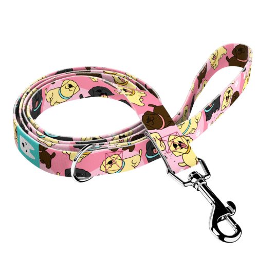 Labrador retriever, rózsaszín - Kutya Póráz - Labrador Retriever, pink - april & june