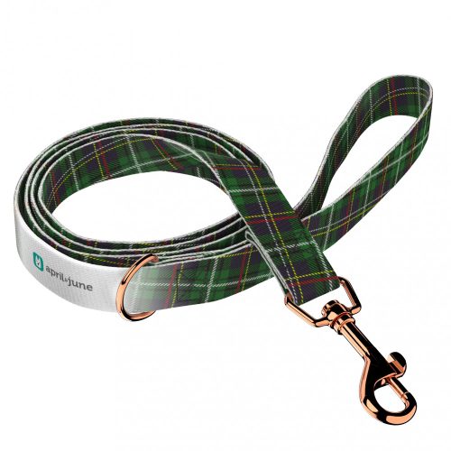 Klasszikus Zöld Kockás - Kutya Póráz - Classic Christmas Tartan Green - april & june