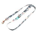 Kék és rózsaszín trópusi levelek - Kutya Póráz - Blue and Pink Tropical Leaves - april & june