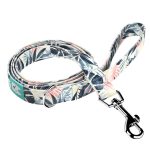 Kék és rózsaszín trópusi levelek - Kutya Póráz - Blue and Pink Tropical Leaves - april & june