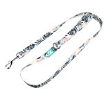 Kék és rózsaszín trópusi levelek - Kutya Póráz - Blue and Pink Tropical Leaves - april & june