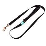 Szivecskés, fekete - Kutya Póráz - Black Hearts on Black - april & june