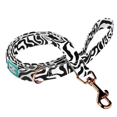 Fekete-fehér kavalkád - Kutya Póráz - Black and white swirl - april & june