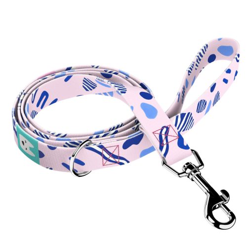 Rózsaszín és kék kavicsok - Kutya Póráz - Pink and blue pebbles - april & june