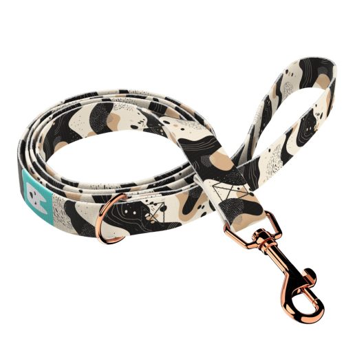 Bézs és fekete - Kutya Póráz Beige and black- april & june