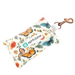   Butterflies and Wild Flowers - Poop bag holder - april & june