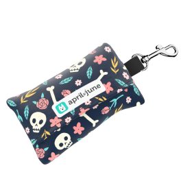 Skull and Bones with Roses - Poop bag holder - april & june