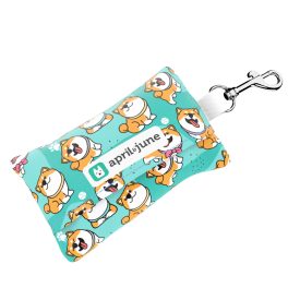 Shiba Inu, blue - Poop bag holder - april & june