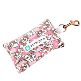 Shih Tzu, pink - Poop bag holder - april & june