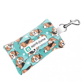 Beagle, blue - Poop bag holder - april & june