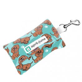 Vizsla, blue - Poop bag holder - april & june