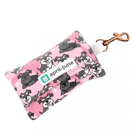 Schnauzer, pink - Poop bag holder - april & june