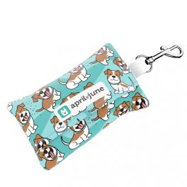 Jack Russell Terrier, blue - Poop bag holder - april & june