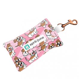 Jack Russell Terrier, pink - Poop bag holder - april & june
