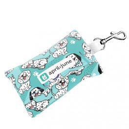 Dalmatian, blue - Poop bag holder - april & june